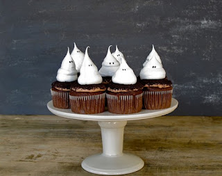 Cupcakes de Halloween con Fantasmas