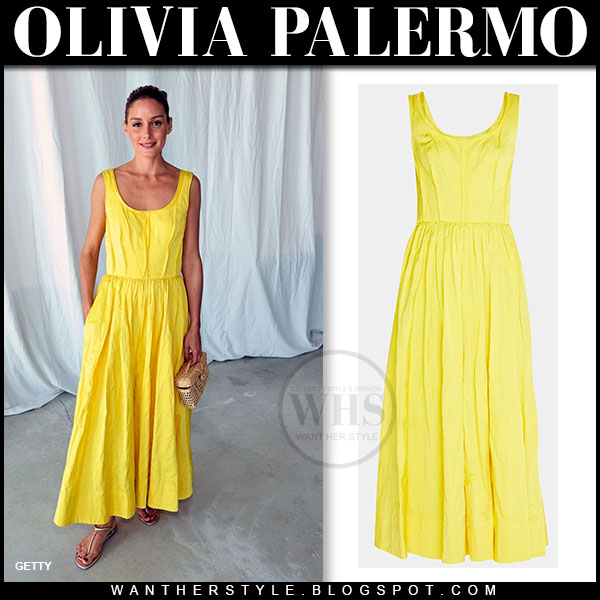 Olivia Palermo in yellow dress