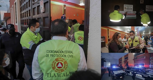 En OPERATIVO clausuran 4 BARES y cancelan 2 FIESTAS en Tlaxcala