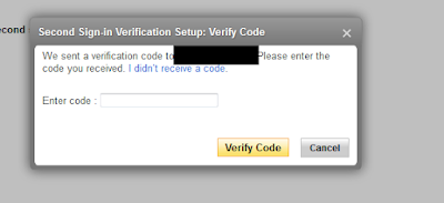 Yahoo! Second Sign-in Verification