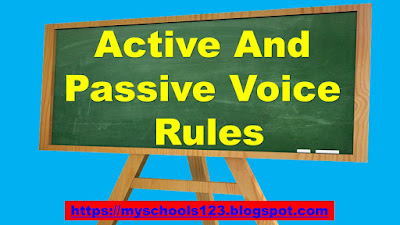 Active And Passive Voice Rules