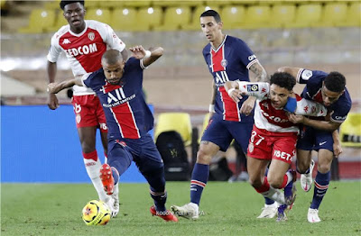 ملخص واهداف مباراة باريس سان جيرمان وموناكو (2-3) في الدوري الفرنسي