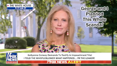 KellyAnne Conway was the Leaker - to the Whistleblower about Trump's Perfect Phone Call to Zelensky