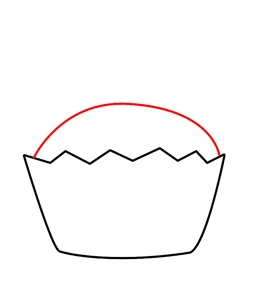 How To Draw A Kawaii Cupcake - Draw Central