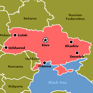 map of Ukraine