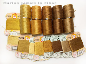 Compare C-Lon Bead Cord Colors with Silks and Chinese Knotting Cord