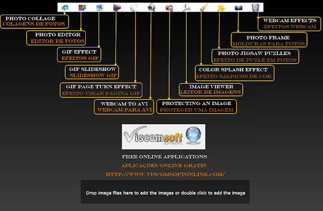 Interface e aplicações da ViscomSfot online