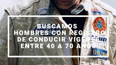 CASTING en BUENOS AIRES: Se buscan HOMBRES con REGISTRO de CONDUCIR entre 40 a 70 años