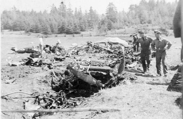 Crash site in Quebec, 19 May 1942 worldwartwo.filminspector.com