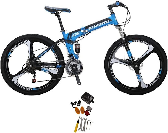 G6 Kingttu 26'' Foldable Frame Dual Suspension Unisex Mountain Bike Mountain-Bikes