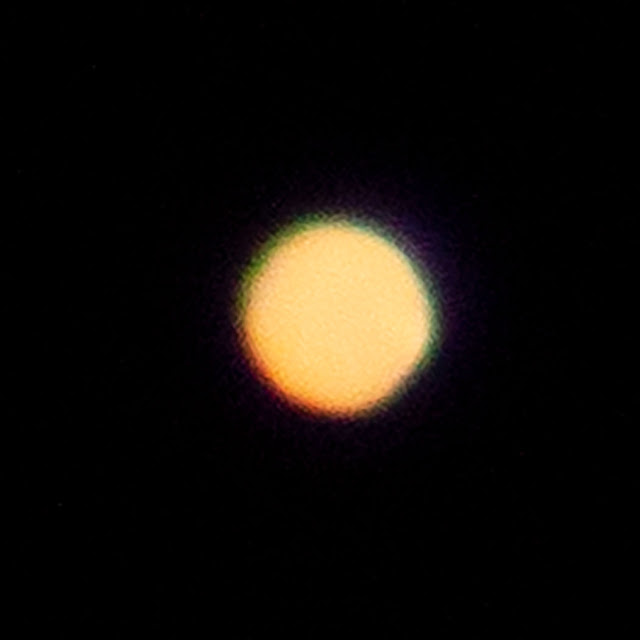 Mars with 560mm scope with Barlow Lens, 1/30 second DSLR (Source: Palmia Observatory)