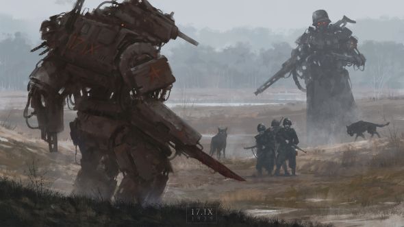 Jakub Rozalski artstation arte ilustrações pinturas fantasia ficção científica terror steampunk