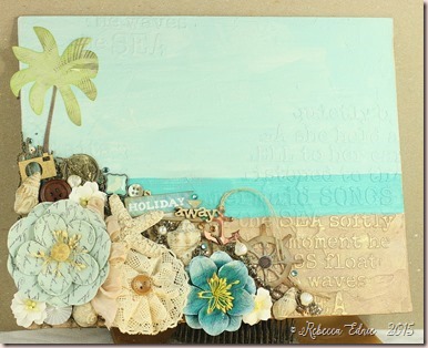 mixed media beach full