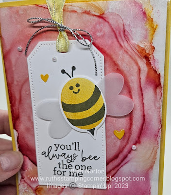 stampin up, bee my valentine