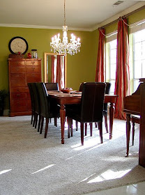 Acid green dining room, dining room, interior design, home interior