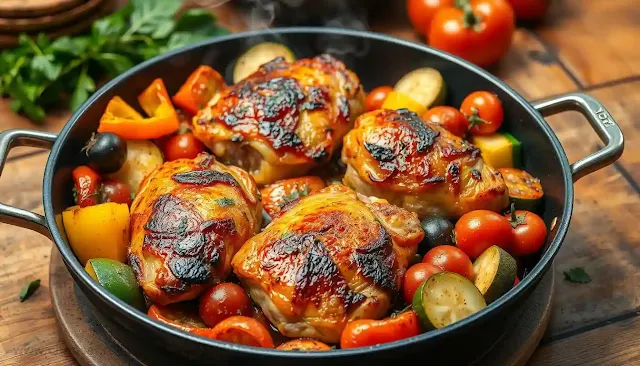 One-Pan Chicken and Veggies