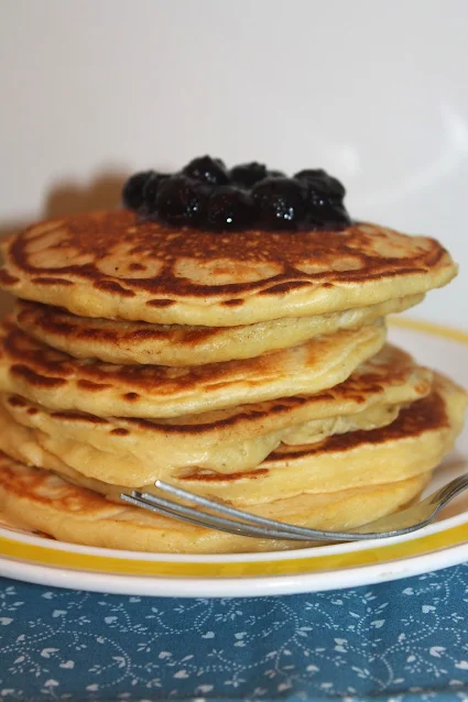 Stack of Pennsylvania Dutch flannel cakes.