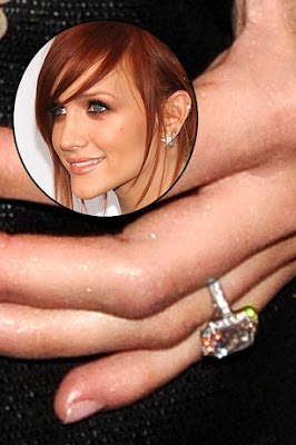 Ashlee Simpson Diamond Engagement Ring