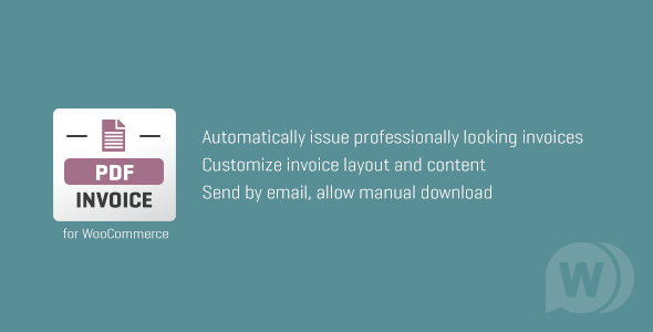 WooCommerce PDF Invoice v3.2.1 – WooCommerce PDF invoicing