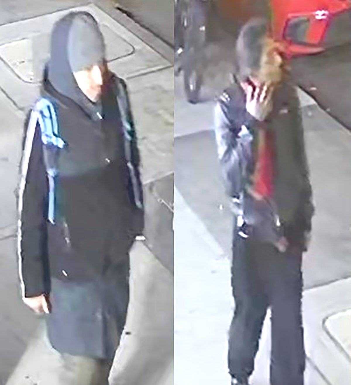 The NYPD is searching for two men in connection with at least eight violent robberies in Queens. -Photo by NYPD