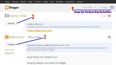 Halaman Beranda Awal Blogger Baru