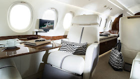 The Falcon 7X from inside 