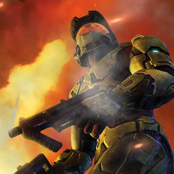 Halo 2 Master Chief with Gun Wallpaper Engine