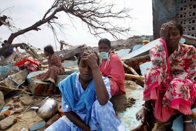 Some of the survivors after the tsunami