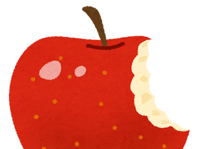 【人気ダウンロード！】 かじる りんご 食べる イラスト 169085