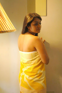 South Indian Actress Nikitha Hot in Bath Towel Pictures
