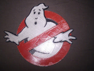 3D printed Ghost Busters symbol