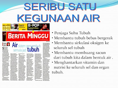 BLUEBIZ NETWORK Kepentingan Air  pada Tubuh Kita