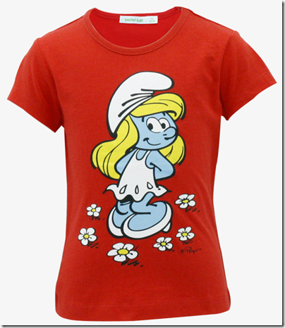 Smurf Print Tee 01 - SGD 16