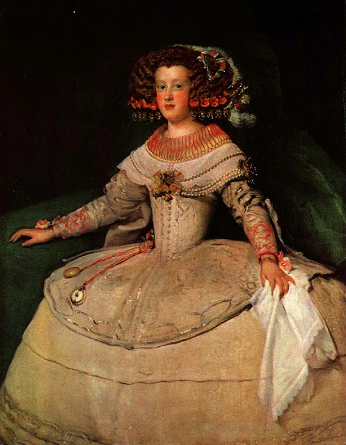 1653 Portrait of the Infanta Maria Teresa future Queen Marie Therese of France, Velazquez, art history