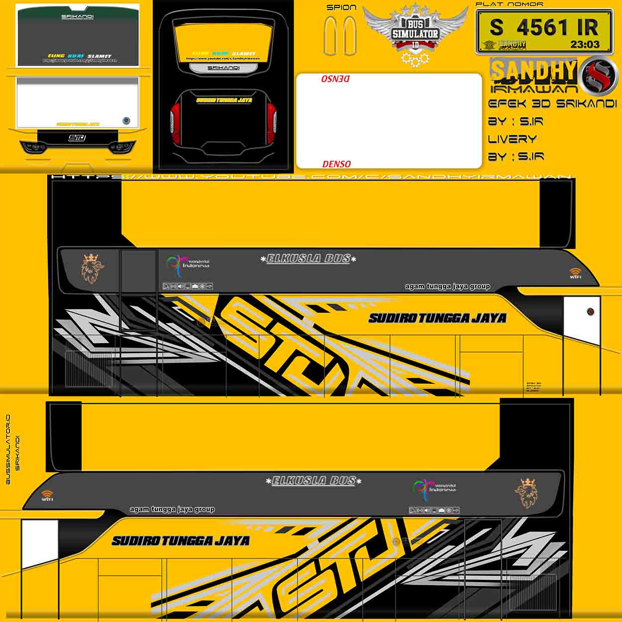 stiker bus simulator harapan jaya