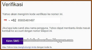 Contoh Yahoo Mail Daftar Baru