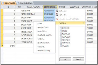 Cara Menyaring Data di Microsoft Access 