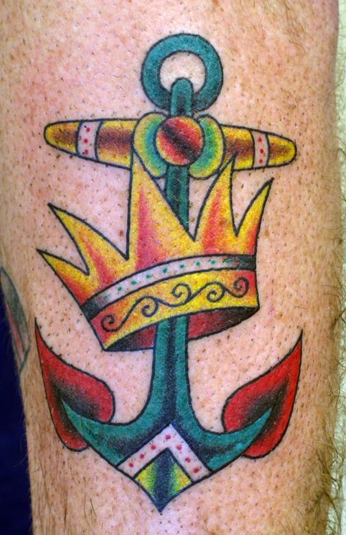 anchor tattoo. Crown And Anchor Tattoo