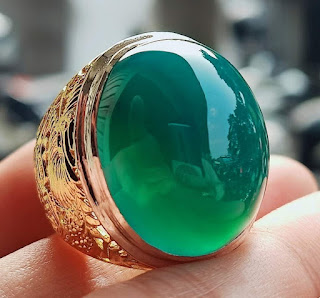 Batu Bacan Doko Super BC043 Body Glossy Ikatan Perak Kokoh