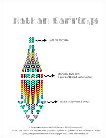 living with ThreeMoonBabies | Nathan Earrings Beading Pattern