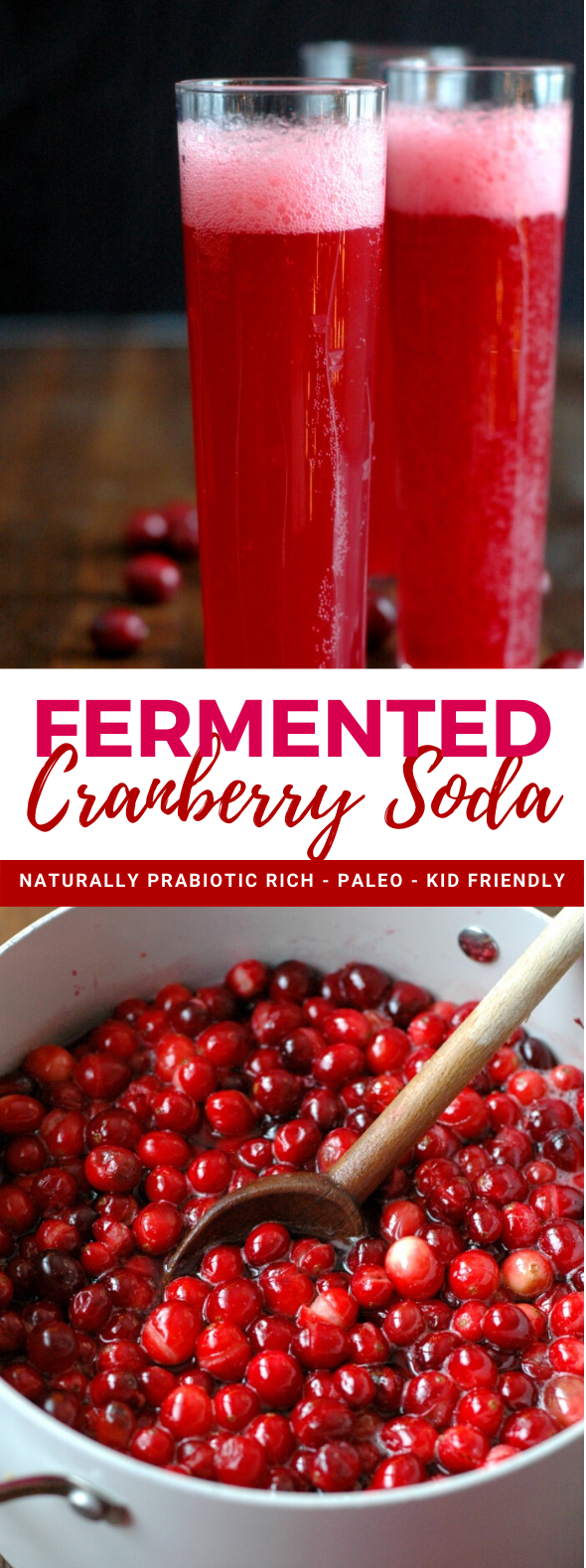 Fermented Cranberry Soda #drinks #cocktails