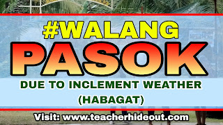 Classes for September 20, 2022, Tuesday have been cancelled due to the inclement weather brought by the Southwest Monsoon or Habagat.