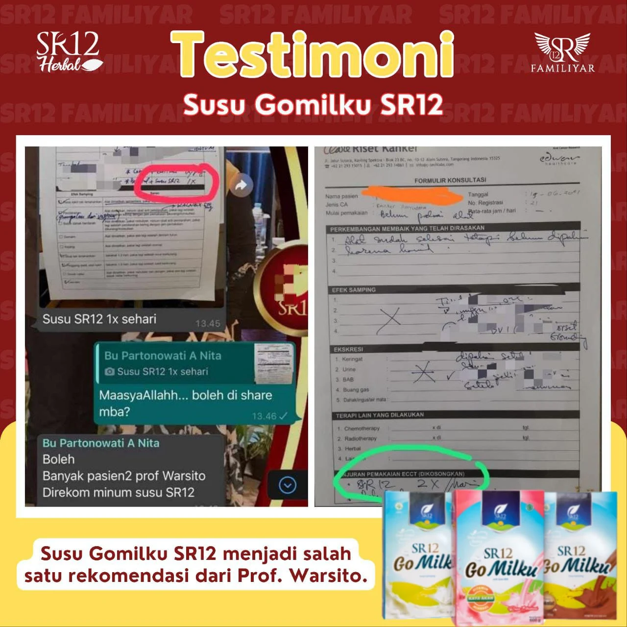 Testimoni Susu GoMilku SR12