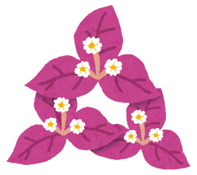 ブーゲンビリアのイラスト（花）