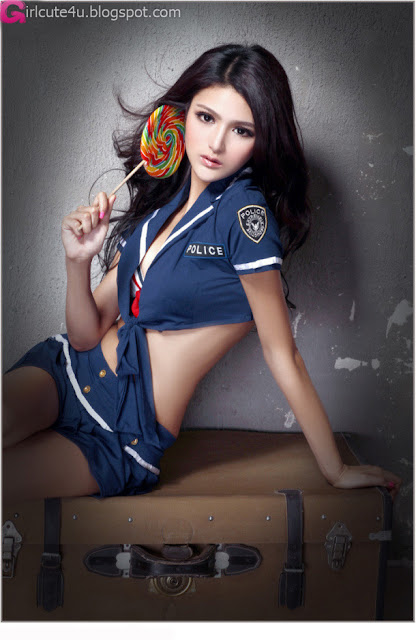 2 Shi Chun Yao - Again show uniform-very cute asian girl-girlcute4u.blogspot.com