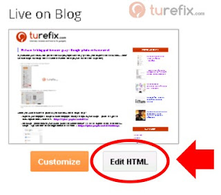 Edit HTML button | How to open and modify Blogger HTML template editor