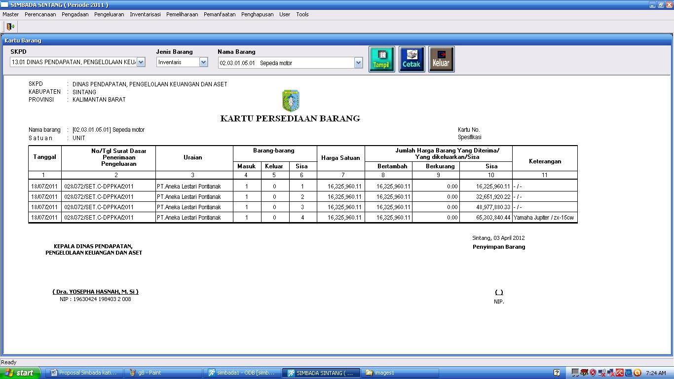 Contoh Laporan Informasi (10) - Gontoh