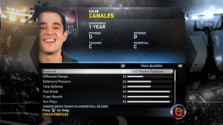 NBA 2K12 Roster New Coach of Portland Blazers - Coach Kalen Canales