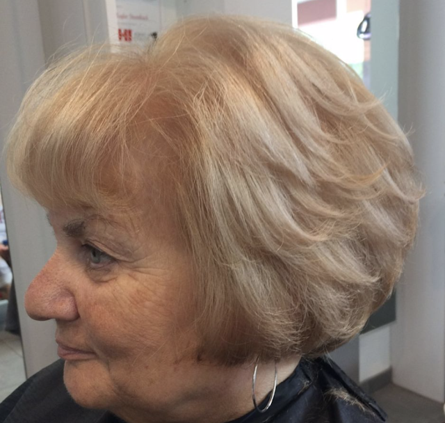 short choppy hairstyles for over 70