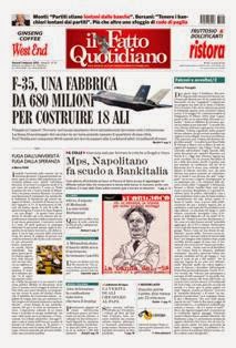 Il Fatto Quotidiano del 1 Febbraio 2013 | ISSN 2037-089X | TRUE PDF | Quotidiano | Cronaca | Politica
Il quotidiano è edito dal 23 settembre 2009. L'uscita del giornale è stata preceduta da una lunga fase preparatoria iniziata il 28 maggio 2009 con l'annuncio del nuovo quotidiano dato sul blog voglioscendere.it da Marco Travaglio.
Il nome della testata è stato scelto in memoria del giornalista Enzo Biagi, conduttore del programma televisivo Il Fatto, mentre il logo del bambino con il megafono si ispira al quotidiano La Voce, in omaggio al suo fondatore Indro Montanelli.
L'editore ha manifestato la volontà di rinunciare ai fondi del finanziamento pubblico per l'editoria e di sovvenzionarsi soltanto con i proventi della pubblicità e delle vendite, e di usufruire solo delle tariffe postali agevolate per i prodotti editoriali sino alla loro abrogazione nell'aprile 2010.